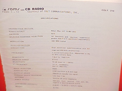 Colt radio 1981 - radio,